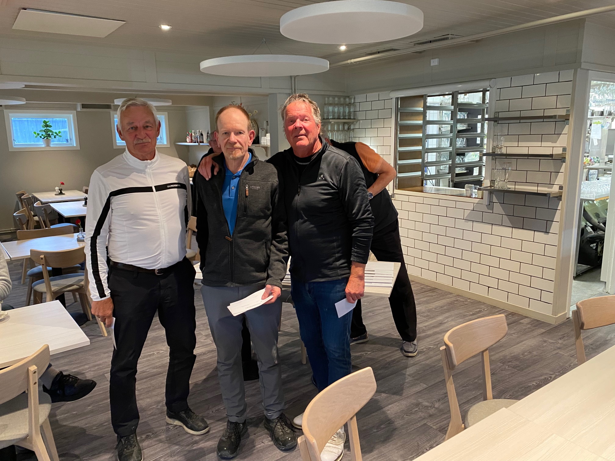 Vinnarna i dagens lagtävling: Lag Röckert (Lars Olofsson, Anders Rockert och Jan-Erik Olsson)