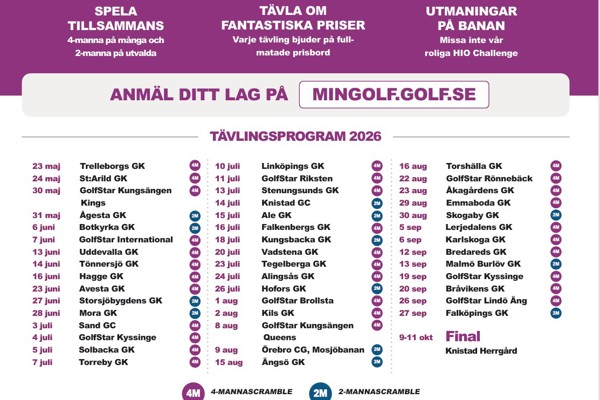 Det finns platser kvar till Golfveckan!