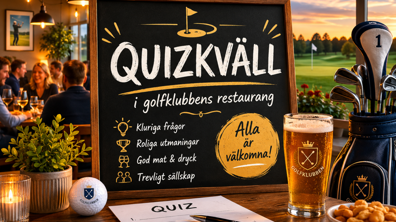 Quiz på klubben – En kväll du inte vill missa!
